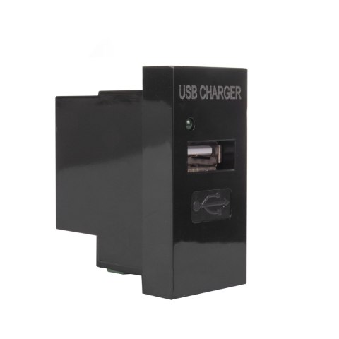 GNIAZDO USB Z ŁADOWARKĄ MACLEAN, POJEDYNCZE, 1A, CZARNE, MCE727B GNIAZDO USB Z ŁADOWARKĄ MACLEAN, POJEDYNCZE, 1A, CZARNE, MCE727B