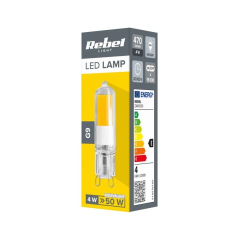 LAM PA LED REBEL G9 4W, 4000K, 230V LAM PA LED REBEL G9 4W, 4000K, 230V