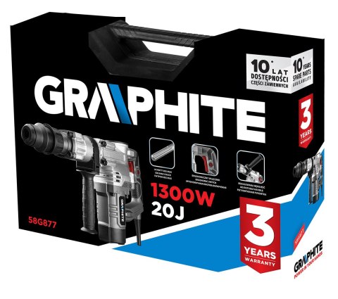 MŁOT WYBURZENIOWY SDS MAx 1300W, WALIZKA MŁOT WYBURZENIOWY SDS MAx 1300W, WALIZKA