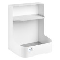 POJEMNIK  PODBIURKOWY / ORGANIZER Z  PÓŁKĄ NA AKCESORIA ERGO OFFICE, BIAŁY, MAx. 5KG, ER-442