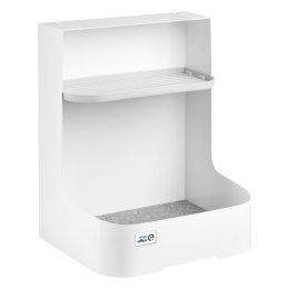 POJEMNIK  PODBIURKOWY / ORGANIZER Z  PÓŁKĄ NA AKCESORIA ERGO OFFICE, BIAŁY, MAx. 5KG, ER-442