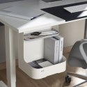 POJEMNIK  PODBIURKOWY / ORGANIZER Z  PÓŁKĄ NA AKCESORIA ERGO OFFICE, BIAŁY, MAx. 5KG, ER-442