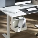 POJEMNIK  PODBIURKOWY / ORGANIZER Z  PÓŁKĄ NA AKCESORIA ERGO OFFICE, BIAŁY, MAx. 5KG, ER-442