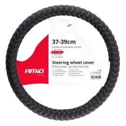 POKROWIEC NAKŁADKA NA KIEROWNICĘ SAMOCHODOWĄ M 37-39CM SWC-32-M AMIO-02805