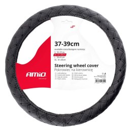 POKROWIEC NAKŁADKA NA KIEROWNICĘ SAMOCHODOWĄ M 37-39CM SWC-41-M AMIO-02814