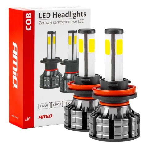 ŻARÓWKI SAMOCHODOWE LED SERIA COB H8 H9 H11 6500K AMIO-02845 ŻARÓWKI SAMOCHODOWE LED SERIA COB H8 H9 H11 6500K AMIO-02845