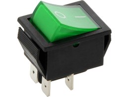0087# PRZEŁĄCZNIK MK621 ZIELONY 230V  PODŚWIETLANY