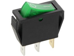 1329# PRZEŁĄCZNIK MK111 ZIELONY 12V  PODŚWIETLANY
