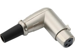 2213# GNIAZDO MIKROFONOWE xLR 3 P NA KABEL KĄTOWE