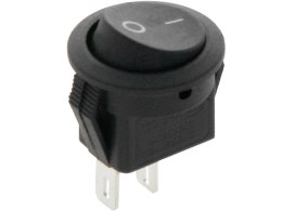 2922# PRZEŁĄCZNIK MK101-8C ON-OFF CZARNY OKRĄGŁY-2 P