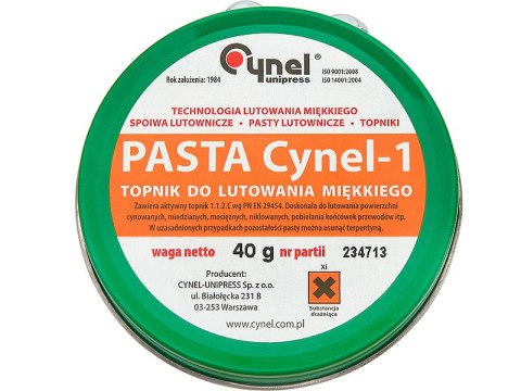 3284# PASTA LUTOWNICZA 40G CYNEL