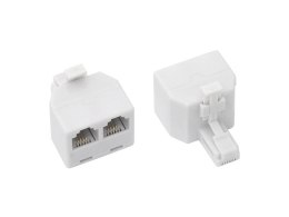 3305# ROZGAŁĘŹNIK TELEFONICZNY WTYK -2GNIAZDO MOD 6 P4C