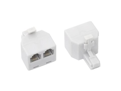 3305# ROZGAŁĘŹNIK TELEFONICZNY WTYK -2GNIAZDO MOD 6 P4C 3305# ROZGAŁĘŹNIK TELEFONICZNY WTYK -2GNIAZDO MOD 6 P4C