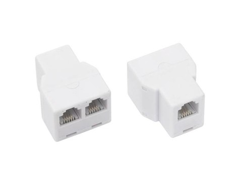 3309# ROZGAŁĘŹNIK TELEFONICZNY GNIAZDO-2GNIAZDO MOD 6 P4C