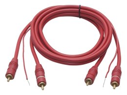 4419# PRZYŁĄCZE 2xRCA 6MM 1,5M CZERWONE
