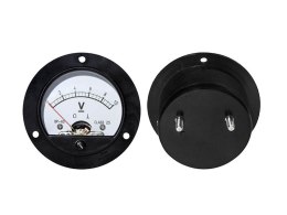 51-110# MIERNIK ANALOGOWY VOLTOMIERZ OKRĄGŁY 10V