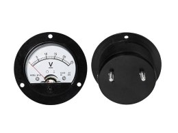 51-125# MIERNIK ANALOGOWY VOLTOMIERZ OKRĄGŁY 25V