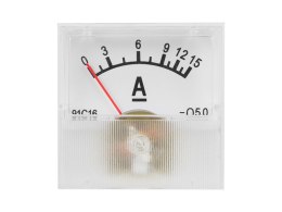 51-515# MIERNIK ANALOGOWY AM PEROMIERZ KWADRAT MINI 15A + BOCZNIK