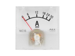 51-530# MIERNIK ANALOGOWY AM PEROMIERZ KWADRAT MINI 30A + BOCZNIK