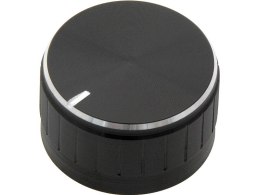 8168# GAŁKA  POT CZARNA ŚRED - 30MM WSK.SREBRNY