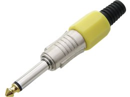 9359# WTYK JACK 6,3 MONO METAL Hq ŻÓŁTY