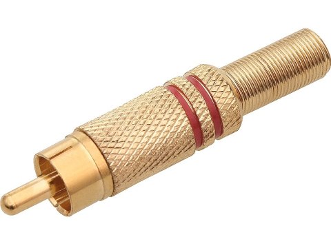 1558# WTYK RCA CINCH ZŁOTY MAŁY CZERWONY 1558# WTYK RCA CINCH ZŁOTY MAŁY CZERWONY