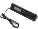 50-305# TERMOMETR SAMOCHODOWY LCD WEWNĘTRZNY/ZEWNĘTRZNY/CZASOMIERZ