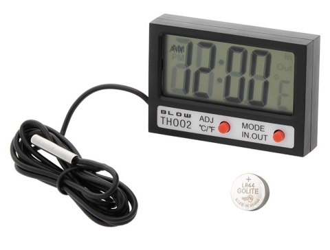 50-311# TERMOMETR PANELOWY BLOW LCD+ZEGAR TH002 50-311# TERMOMETR PANELOWY BLOW LCD+ZEGAR TH002