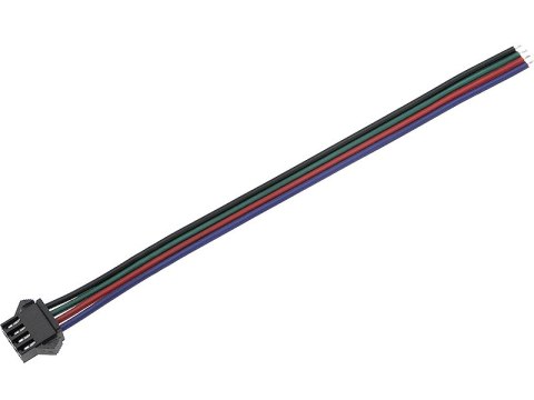 6270# KONEKTOR DO TAŚM LED ZŁĄCZE WTYK RGB Z  PRZEWODEM
