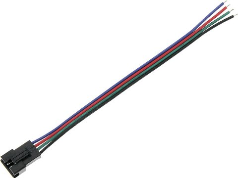 6291# KONEKTOR DO TAŚM LED ZŁĄCZE GNIAZDO RGB Z  PRZEWODEM