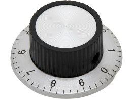 6301# GAŁKA  POTENCJOMETR ZE SKALĄ ŚREDNICA 37MM
