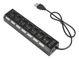 66-387# ROZGAŁĘŹNIK USB WT.A-7xGN.A HUB AKTYWNY