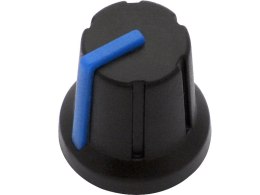 8653# GAŁKA  POT N-1 OŚ 6MM NIEBIESKA 16MM