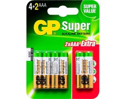 8724# BATERIA ALKALICZNA AAA 1.5 LR3 G P SU PER 6SZT