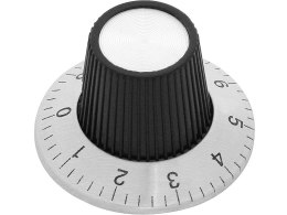 8809# GAŁKA  POTENCJOMETRU ZE SKALĄ ŚREDNICA 24MM