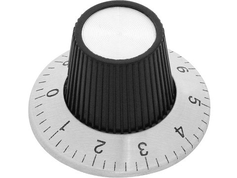 8809# GAŁKA POTENCJOMETRU ZE SKALĄ ŚREDNICA 24MM 8809# GAŁKA POTENCJOMETRU ZE SKALĄ ŚREDNICA 24MM