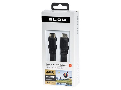 92-606# PRZYŁĄCZE HDMI-HDMI CLASSIC PŁASKIE 1,5M 92-606# PRZYŁĄCZE HDMI-HDMI CLASSIC PŁASKIE 1,5M