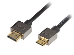 92-618# PRZYŁĄCZE HDMI-MINI HDMI SILVER 1,5M