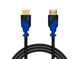 92-639# PRZYŁĄCZE HDMI-HDMI BLUE  PROSTE 5M 4K