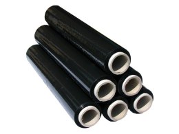 9522# FOLIA STRETCH CZARNA 1,40KG 500MM SZEROKOŚĆ-50CM. -GRUBOŚC-23UM. DŁUGOŚĆ-130M