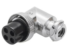 20-134# WTYK CB MIKROFONOWY 4 PIN KĄTOWY