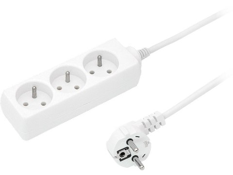 2577# PRZEDŁUŻACZ SIECIOWY PS-370 3-GNIAZDA Z UZIEMIENIEM 5M BIAŁY 3x1,5MM 2577# PRZEDŁUŻACZ SIECIOWY PS-370 3-GNIAZDA Z UZIEMIENIEM 5M BIAŁY 3x1,5MM