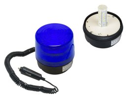 26-428# SYGNALIZATOR O PTYCZNY LED 12V MAGNES NIEBIESKI
