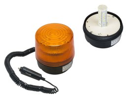 26-429# SYGNALIZATOR O PTYCZNY LED 12V MAGNES  POMARAŃCZOWY