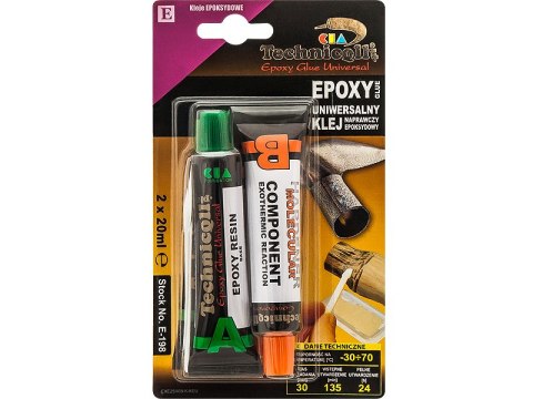 3398# KLEJ E POxY UNIWERSALNY 2x20ML TECHNICqLL 3398# KLEJ E POxY UNIWERSALNY 2x20ML TECHNICqLL