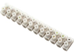 40-705# KOSTKA ELEKTRYCZNA 12  PÓL R= 14MM2 BIAŁA