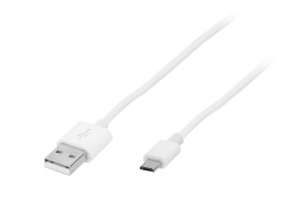 66-089# PRZYŁĄCZE USB A - MICRO B 1,0M BIAŁE Hq1 BLISTER
