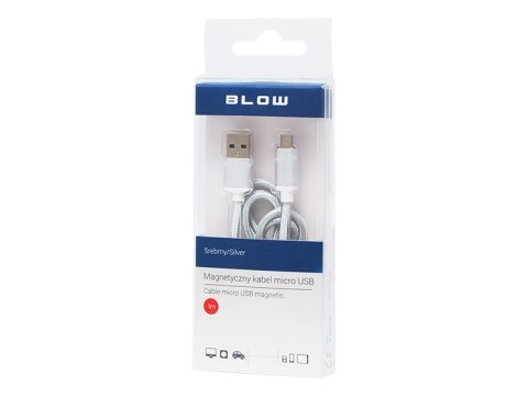66-106# PRZYŁĄCZE USB A - MICRO B 1,0M MAGNETYCZNY SREBRNY BLISTER` 66-106# PRZYŁĄCZE USB A - MICRO B 1,0M MAGNETYCZNY SREBRNY BLISTER`