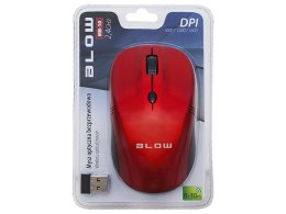 84-003# MYSZ O PTYCZNA BEZ PRZEWODOWA BLOW MB-10 CZERWONA