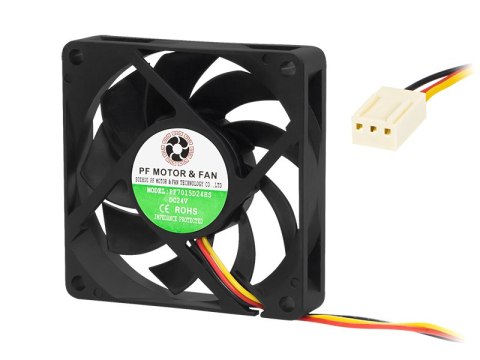 85-702# WENTYLATOR 70x15MM 24V ŚLIZGOWY 3- PRZEWODOWY